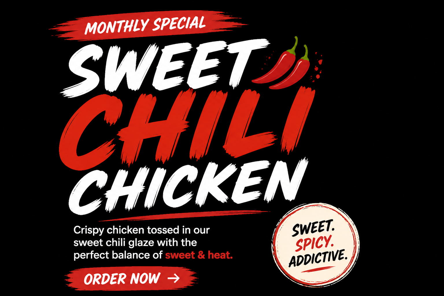 Sweet Chili Chicken Monthly Special